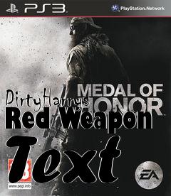 Box art for DirtyHarrys Red Weapon Text