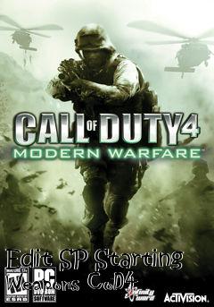 Box art for Edit SP Starting Weapons CoD4