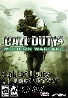 Box art for Call of Duty 4 Linux Server - 11-21-07
