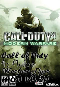 Box art for Call of Duty 4: Modern Warfare Flyer mod v0.25