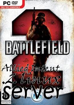 Box art for Allied Intent .2 linux server