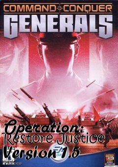 Box art for Operation: Restore Justice Version 1.5