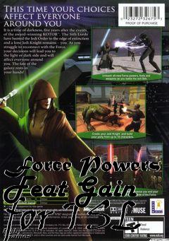 Box art for Force Powers Feat Gain for TSL