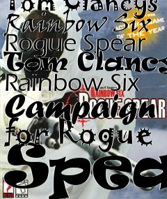 Box art for Tom Clancys Rainbow Six Rogue Spear Tom Clancy