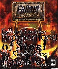 Box art for Fallout Tactics: Brotherhood of Steel Hi Resolution Patch v.1