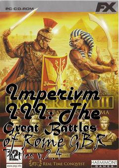 Box art for Imperivm III: The Great Battles of Rome GBR Tactics v.2.4