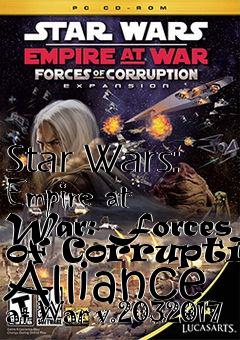 Box art for Star Wars: Empire at War: Forces of Corruption Alliance at War v.2032017