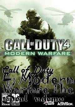 Box art for Call of Duty 4: Modern Warfare The Deal  v.demo