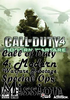 Box art for Call of Duty 4: Modern Warfare Sabotage Special Ops Mission