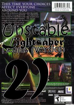 Box art for Unstable Lightsaber Beams (version 2)