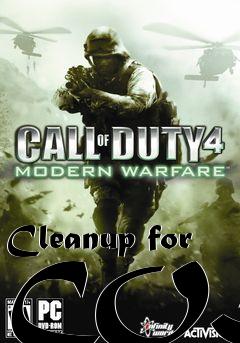 Box art for Cleanup for COD4