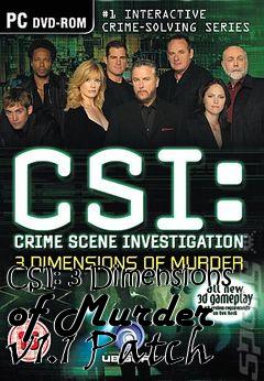 Box art for CSI: 3 Dimensions of Murder v1.1 Patch