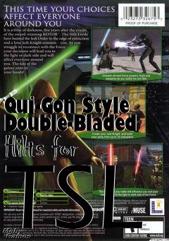 Box art for Qui-Gon Style Double-Bladed Hilts for TSL