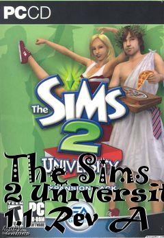 Box art for The Sims 2 University 1.1 Rev A