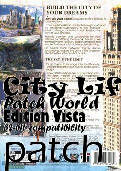 Box art for City Life Patch World Edition Vista 32-bit compatibility patch