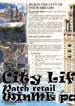 Box art for City Life Patch retail WinME patch