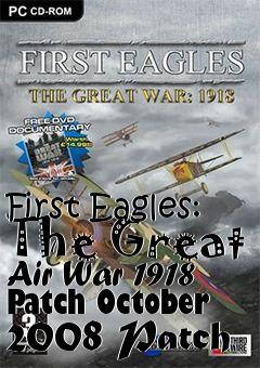 Box art for First Eagles: The Great Air War 1918 Patch October 2008 Patch