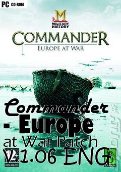 Box art for Commander - Europe at War Patch v.1.06 ENG