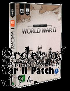 Box art for Order of Battle: World War II Patch v.1.9.4e