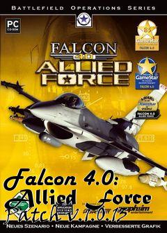 Box art for Falcon 4.0: Allied Force Patch v.1.0.13