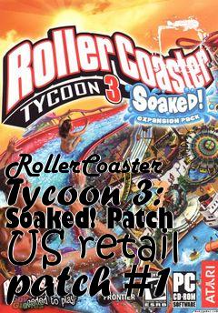 Box art for RollerCoaster Tycoon 3: Soaked! Patch US retail patch #1