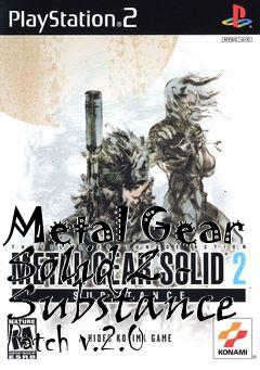 Box art for Metal Gear Solid 2 - Substance Patch v.2.0