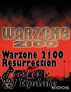 Box art for Warzone 2100 Resurrection Project v 221 Update