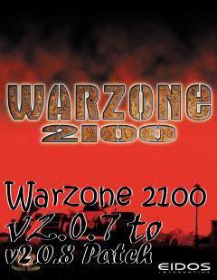 Box art for Warzone 2100 v2.0.7 to v2.0.8 Patch