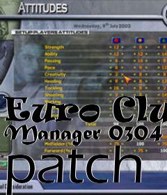 Box art for Euro Club Manager 0304 patch