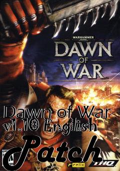 Box art for Dawn of War v1.10 English Patch