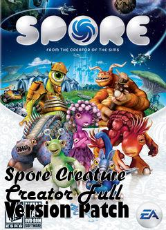 Box art for Spore Creature Creator Full Version Patch