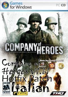 Box art for Company of Heroes v1.61 Hotfix Patch - Italian
