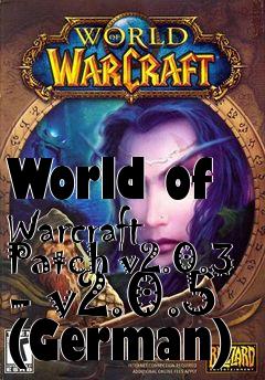 Box art for World of Warcraft Patch v2.0.3 - v2.0.5 (German)
