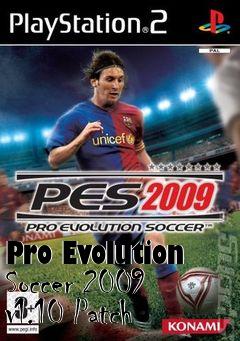 Box art for Pro Evolution Soccer 2009 v1.10 Patch