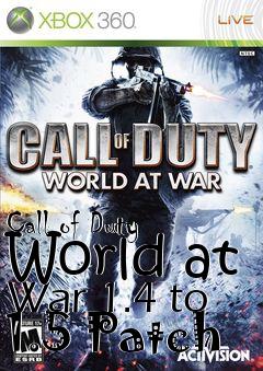 Box art for Call of Duty World at War 1.4 to 1.5 Patch