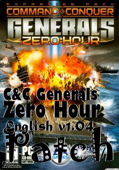 Box art for C&C Generals Zero Hour English v1.04 Patch