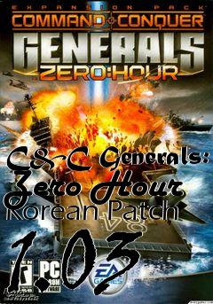 Box art for C&C Generals: Zero Hour Korean Patch 1.03