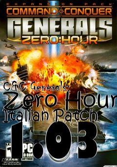 Box art for C&C Generals: Zero Hour Italian Patch 1.03