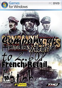 Box art for Company of Heroes 2.600 to 2.601 French Retail Patch