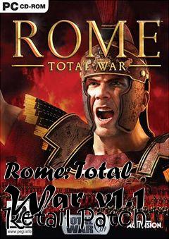 Box art for Rome: Total War v1.1 Retail Patch