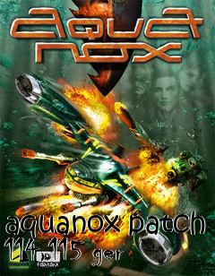 Box art for aquanox patch 114 115 ger