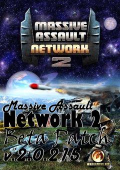 Box art for Massive Assault Network 2 Beta Patch v.2.0.215