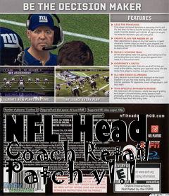 Box art for NFL Head Coach Retail Patch v1.1