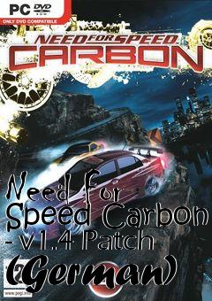 Box art for Need For Speed Carbon - v1.4 Patch (German)