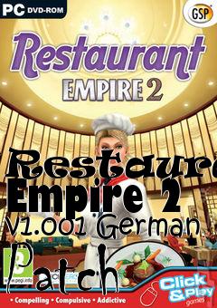 Box art for Restaurant Empire 2 v1.001 German Patch