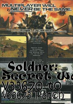 Box art for Soldner: Secret Wars v33670 to v33673 Patch
