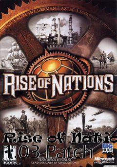 Box art for Rise of Nations 1.03 Patch