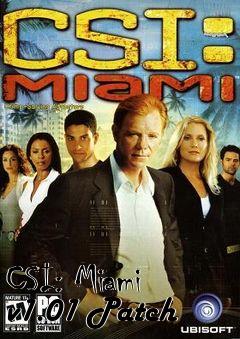 Box art for CSI: Miami v1.01 Patch