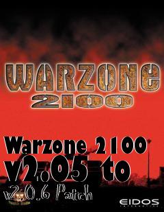 Box art for Warzone 2100 v2.05 to v2.0.6 Patch