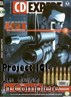 Box art for Project IGI- Im going in
